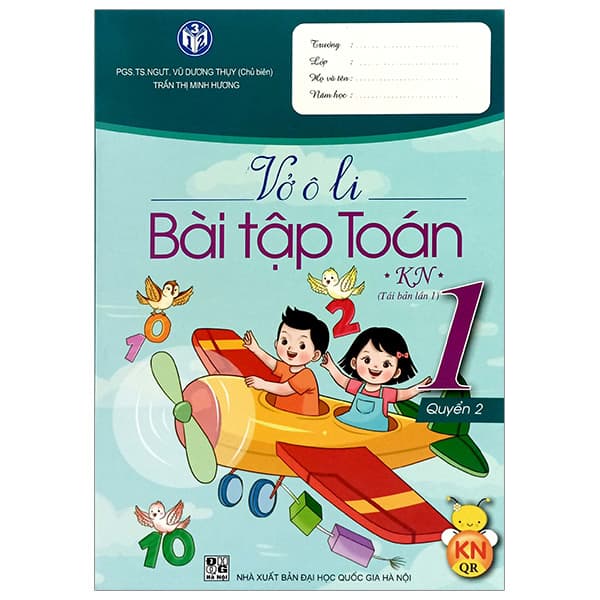 Sách Vở Ô Li Bài Tập Toán 1 - Quyển 2 (Kết Nối) (Tái Bản 2022) - Vũ Dương Thụy