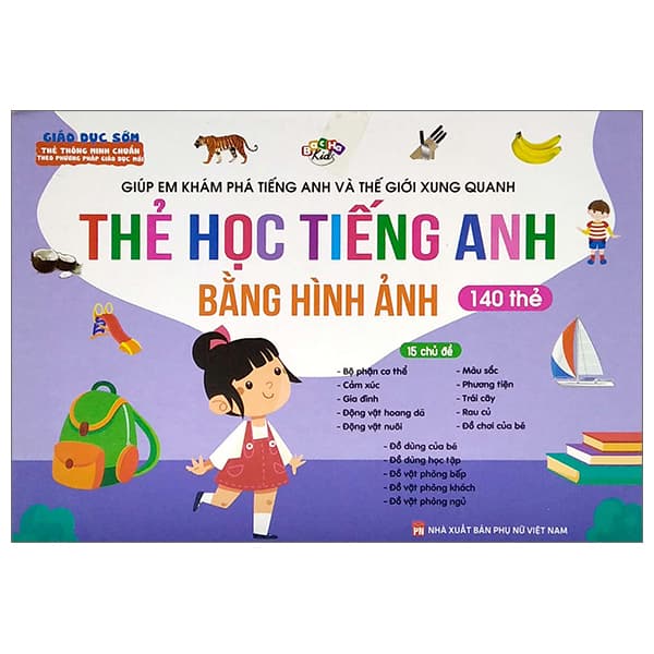 Sách Thẻ Học Tiếng Anh Bằng Hình Ảnh (140 Thẻ) - Việt Anh