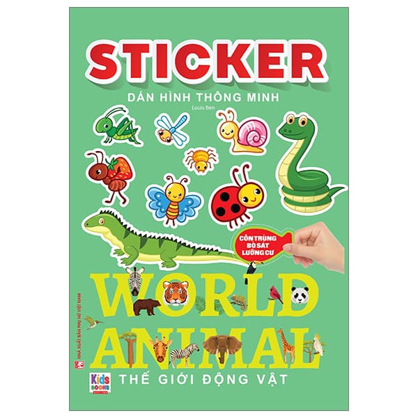 Sách Sticker Dán Hình Thông Minh - Thế Giới Động Vật - Côn Trùng, Bò S� - Louis Ben