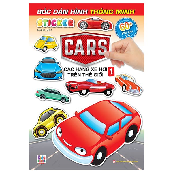 Sách Sticker Bóc Dán Hình Thông Minh - Car - Các Hãng Xe Trên Thế Giới 1 - Louis Ben