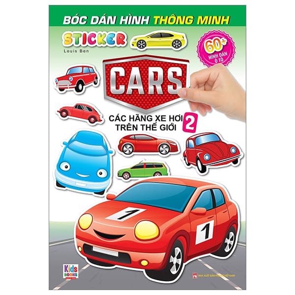 Sách Sticker Bóc Dán Hình Thông Minh - Car - Các Hãng Xe Trên Thế Giới 2 - Louis Ben