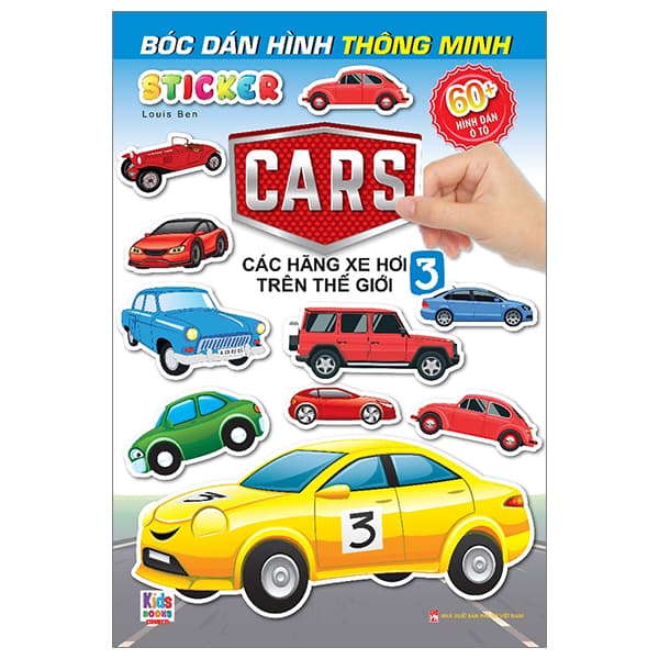 Sách Sticker Bóc Dán Hình Thông Minh - Car - Các Hãng Xe Trên Thế Giới 3 - Louis Ben
