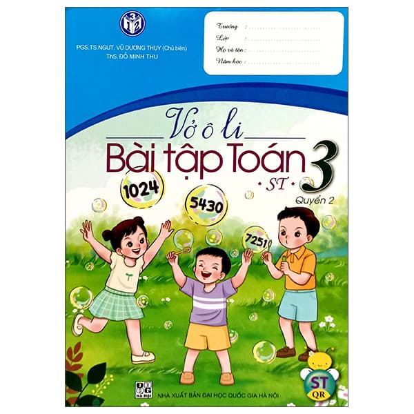 Sách Vở Ô Li Bài Tập Toán Lớp 3 - Quyển 2 - Minh Hà