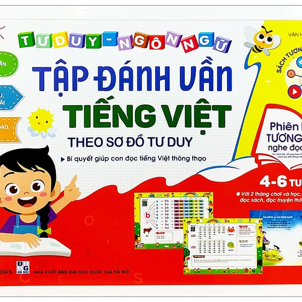 Sách Tập Đánh Vần Tiếng Việt Theo Sơ Đồ Tư Duy (4-6 Tuổi) - Phiên B� - Gia Việt