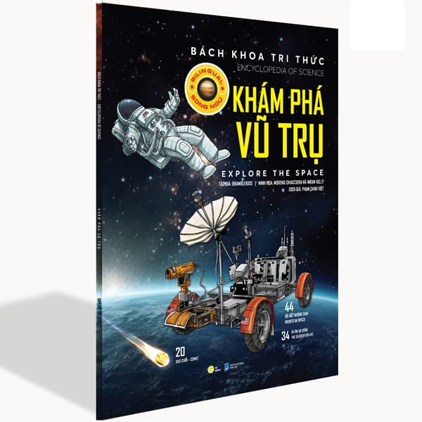 Sách Bách Khoa Tri Thức - Khám Phá Vũ Trụ - Explore The Space (Song Ngữ) - Bramblekids