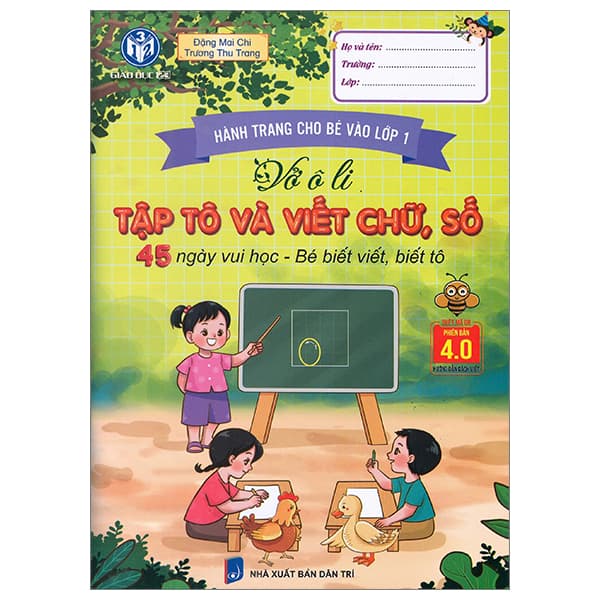 Sách Hành Trang Cho Bé Vào Lớp 1 - Vở Ô Li Tập Tô Và Viết Chữ, Số - Đặng Mai Chi