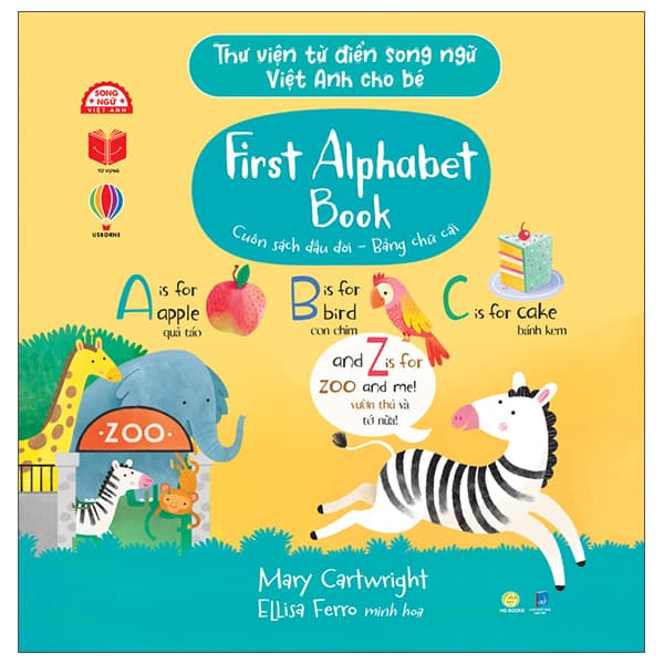 Sách First Alphabet Book - Cuốn Sách Đầu Đời - Bảng Chữ Cái - Mary Cartwirght