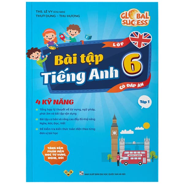 Sách Global Success - Bài Tập Tiếng Anh 6 - Tập 1 (Có Đáp Án) - Thúy Thúy
