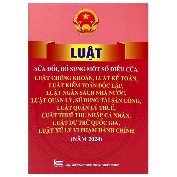 Sách Luật Sửa Đổi, Bổ Sung Một Số Điều Của Luật Chứng Khoán, Lu - Quốc Hội
