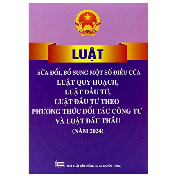 Sách Luật Sửa Đổi, Bổ Sung Một Số Điều Của Luật Quy Hoạch, Lu� - Quốc Hội