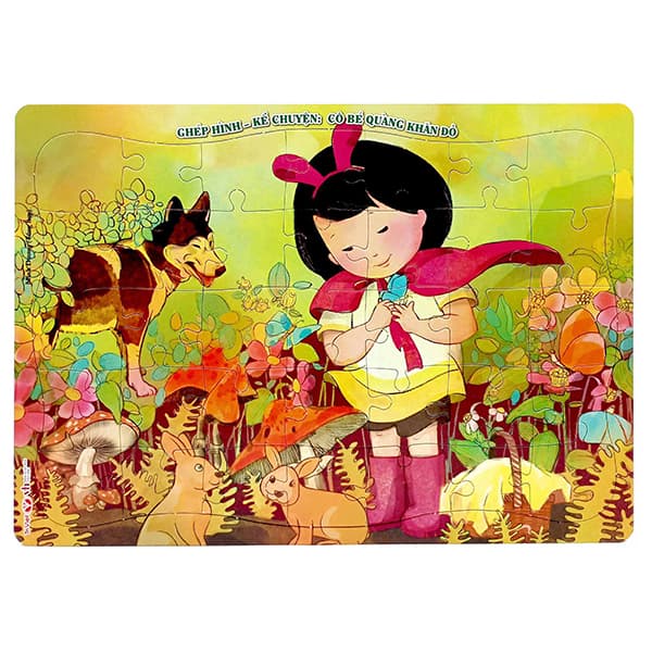 Sách Ghép Hình - Kể Chuyện: Cô Bé Quàng Khăn Đỏ - Minh Dương