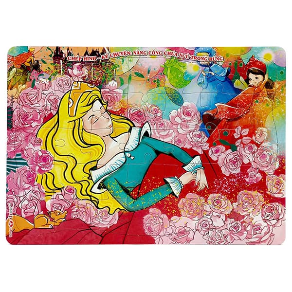 Sách Ghép Hình - Kể Chuyện: Nàng Công Chúa Ngủ Trong Rừng - Minh Dương