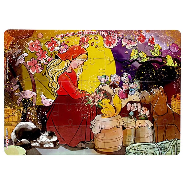 Sách Ghép Hình - Kể Chuyện: Cô Bé Lọ Lem - Minh Dương