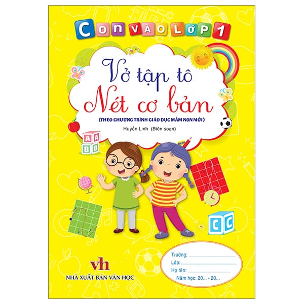 Sách Con Vào Lớp 1 - Vở Tập Tô Nét Cơ Bản