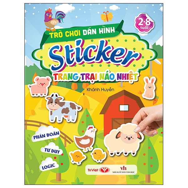 Sách Trò Chơi Dán Hình Sticker - Trang Trại Náo Nhiệt - Khánh Huyền