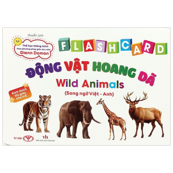 Sách Flashcard Động Vật Hoang Dã - Wild Animals - Linh