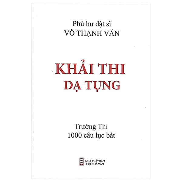 Sách Khải Thi Dạ Tụng - Võ Thạnh Văn