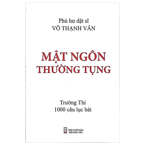Sách Mật Ngôn Thường Tụng - Võ Thạnh Văn