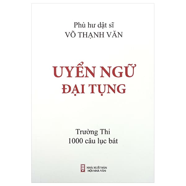 Sách Uyển Ngữ Đại Tụng - Võ Thạnh Văn