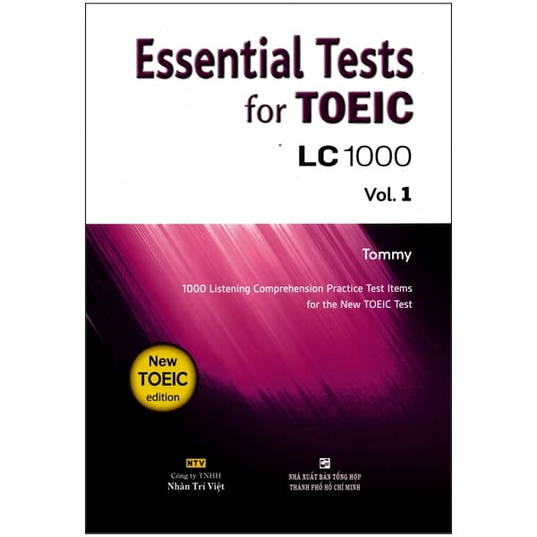Sách Essential Test For TOEIC LC 1000 Vol 1 (Kèm CD) - Tommy