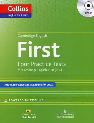 Sách First Four Practice Tests For Cambridge English - First (TCE+CD) - Collins Dictionaries