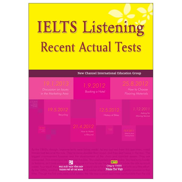 Sách Ielts Listening Recent Actual Test - New Channel International Education Group