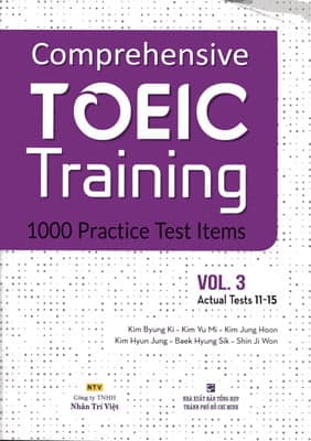 Sách Comprehensive Toeic Training 1000 Practice Test Items (Vol 3) - Kèm CD
