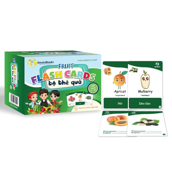 Sách Fruit - Flash Card - Bộ Thẻ Quả - AIED Team