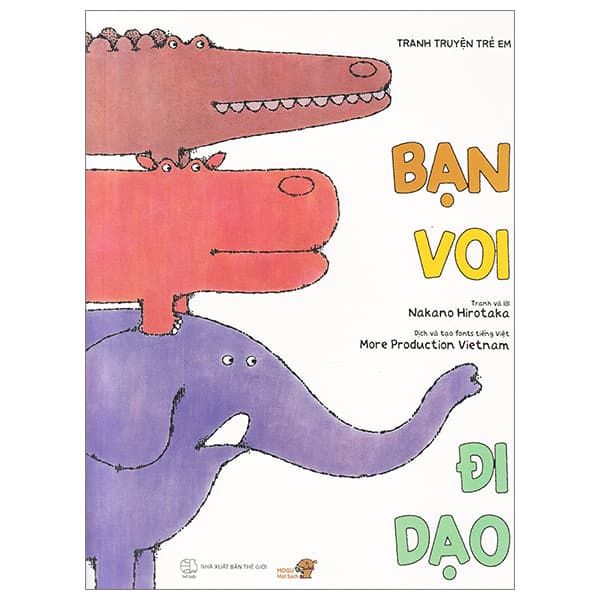 Sách Tranh Truyện Ehon Nhật Bản - Bạn Voi Đi Dạo (Tái Bản 2023)