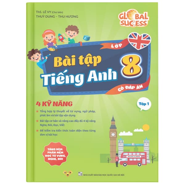 Sách Global Success - Bài Tập Tiếng Anh 8 - Tập 1 (Có Đáp Án) - Thu Hà