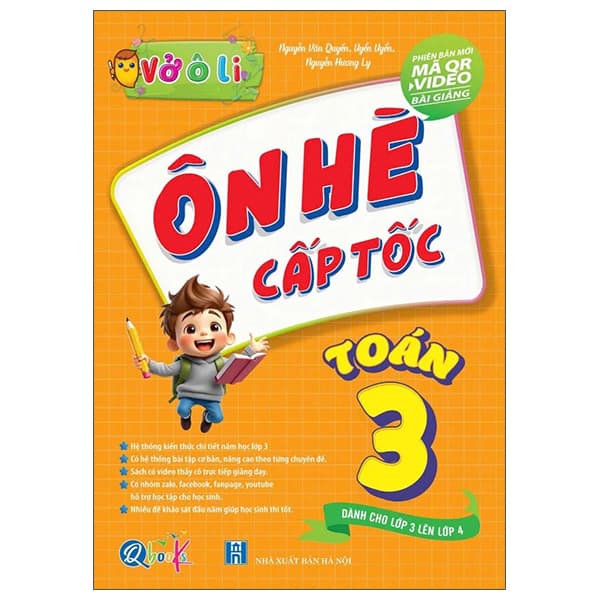 Sách Vở Ô Li - Ôn Hè Cấp Tốc - Toán 3 - Dành Cho Lớp 3 Lên Lớp 4 - Nguyễn Văn Quyền