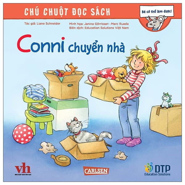 Sách Chú Chuột Đọc Sách - Conni Chuyển Nhà - Liane Schneider