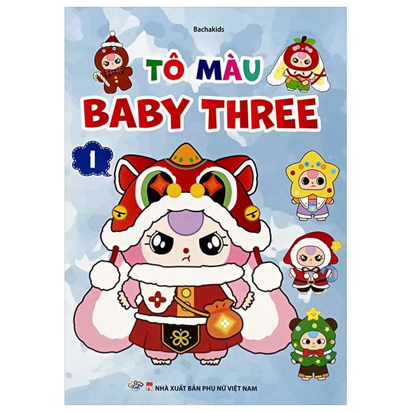 Sách Tô Màu Baby Three 1 - Bachakids