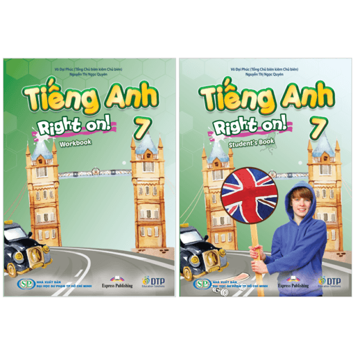 Sách Bộ Sách Tiếng Anh 7 - Right On! - Student's Book + Workbook (Bộ 2 Cuốn) - Võ Đại Phúc