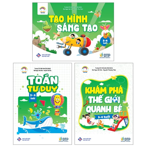 Sách Bộ Sách Cầu Vồng Trẻ Thơ - Dành Cho Trẻ 3-4 Tuổi (Bộ 3 Quyển) - Nhiều Tác Giả