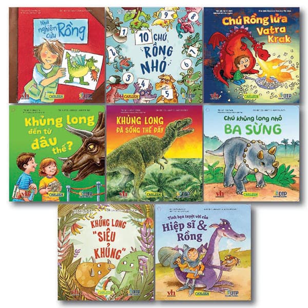 Sách Bộ Sách Pixi Biết Tuốt - Khủng Long Và Rồng Của Pixi (Bộ 8 Cuốn - Rüdiger Paulsen