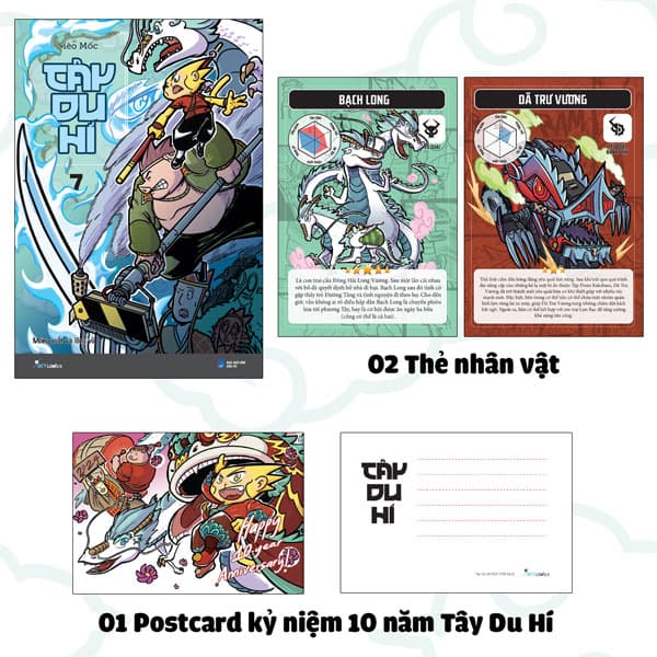 Truyện Tranh Tây Du Hí - Tập 7 - Móng Vuốt Và Lông Vũ - Tặng Kèm 2 Thẻ - Đan Long