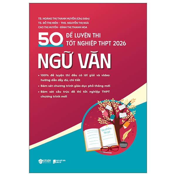 Sách 50 Đề Luyện Thi Tốt Nghiệp THPT 2026 - Ngữ Văn