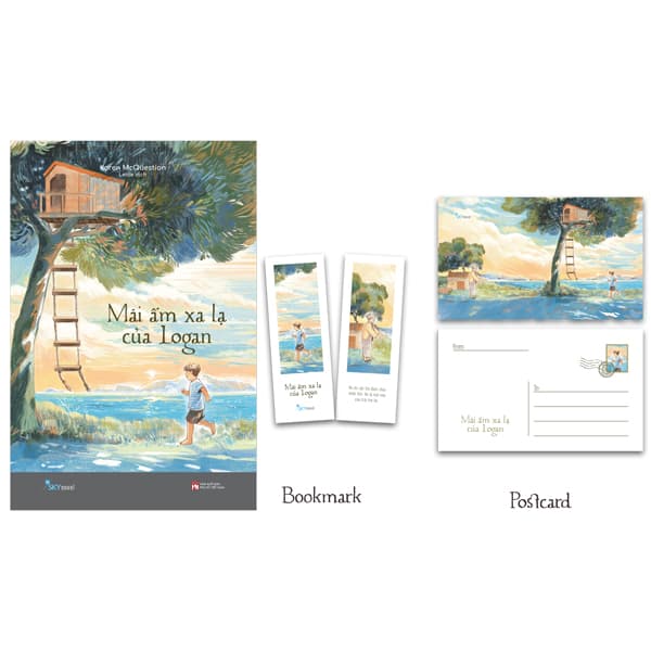 Sách Mái Ấm Xa Lạ Của Logan - Tặng Kèm Bookmark + Postcard - Karen McQuestion