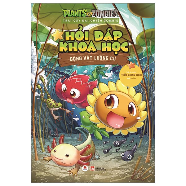 Sách Trái Cây Đại Chiến Zombie - Hỏi Đáp Khoa Học - Động Vật Lưỡn - Tiếu Giang Nam