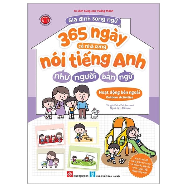 Sách Gia Đình Song Ngữ - 365 Ngày Cả Nhà Cùng Nói Tiếng Anh Như Người - Ánh Nga