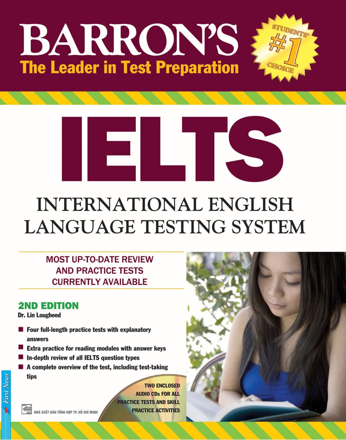 Sách Barron's IELTS International English (2nd Edition)+2CD (Tái Bản 2018) - Lin Lougheed