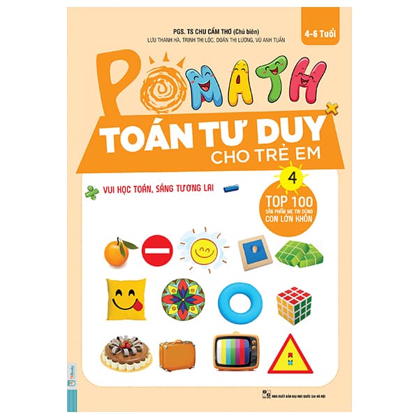 Sách Pomath - Toán Tư Duy Cho Trẻ Em 4-6 Tuổi - Tập 4