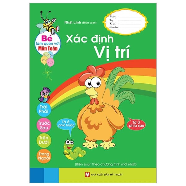 Sách Bé Làm Quen Với Môn Toán - Xác Định Vị Trí - Nhật Linh