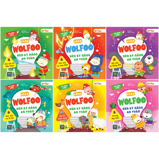 Sách Bộ Sách Kỹ Năng Sống - Cùng Wolfoo Rèn Kỹ Năng An Toàn (Bộ 6 Cu�