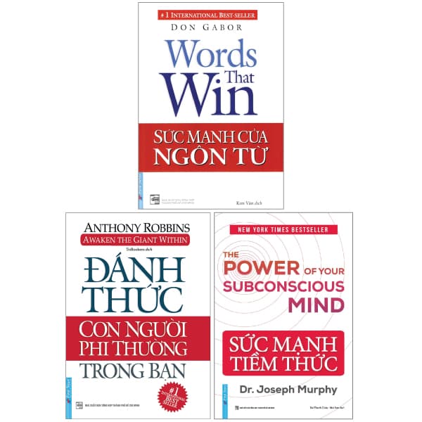 Sách Combo Sách Sức Mạnh Của Ngôn Từ + Sức Mạnh Tiềm Thức + Đánh T - Anthony Robbins