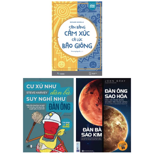 Sách Combo Sách Đàn Ông Sao Hỏa - Đàn Bà Sao Kim + Cân Bằng Cảm Xúc, C� - John Gray