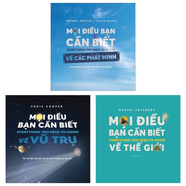 Sách Combo Sách Mọi Điều Bạn Cần Biết Về Các Phát Minh + Vũ Trụ + T - Daniel Tatarsky
