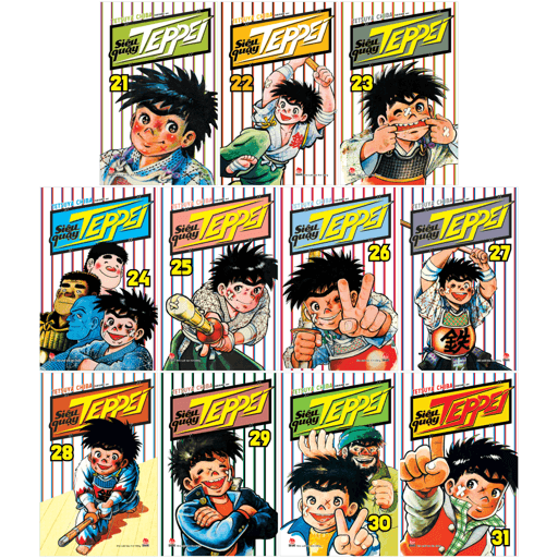 Truyện Tranh Combo Manga - Siêu Quậy Teppei: Tập 21 - 31 (Bộ 11 Tập) - Tetsuya Chiba