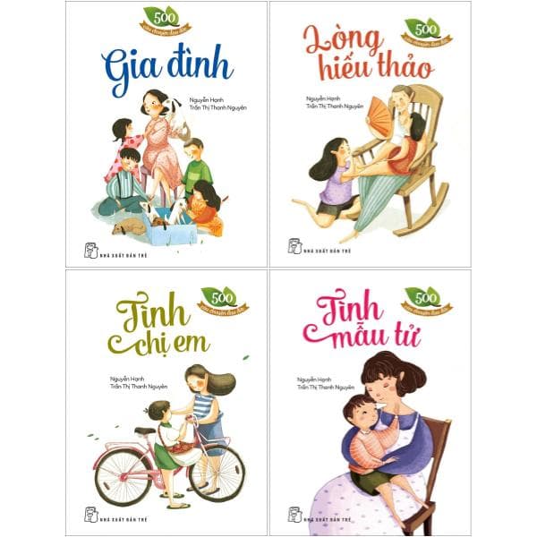 Sách Combo Sách 500 Câu Chuyện Đạo Đức (Tái Bản 2023) (Bộ 4 Cuốn) - Trần Nguyên Đạo